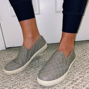 Steve Madden Quilted Slip-On Sneakers - Size 9